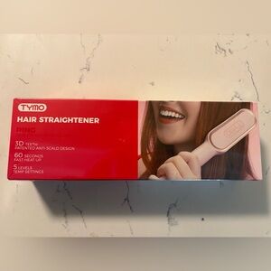 Tymo Ring Hair Straightener Brush, Pink, NIB